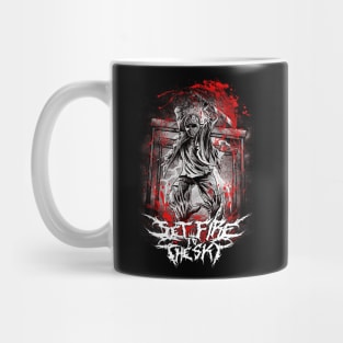 Summertime Slaughter - Black, White and Red all over, Band: Set Fire to the Sky Mug